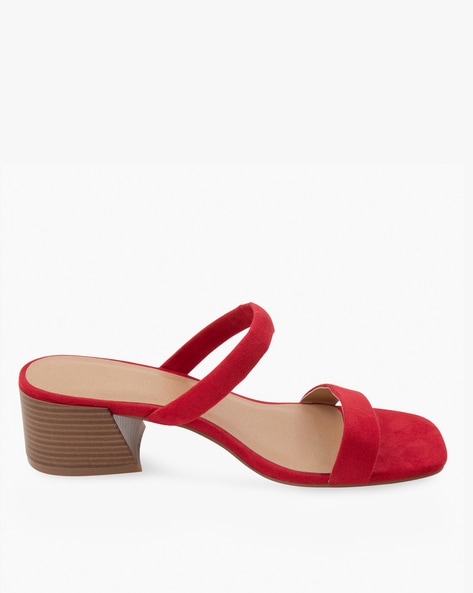 Strappy best sale red heels