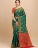 Banarasi Woven Saree with Contrast Border Banarasi Woven Saree with Contrast Border