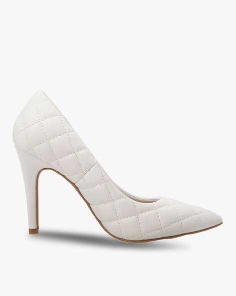 white pumps heels