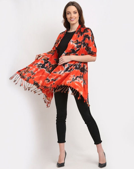 Printed Stole with Tassles Price in India