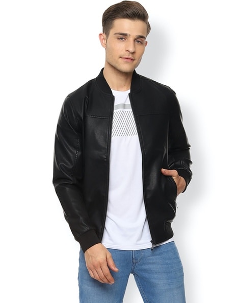 Van heusen shop leather jackets