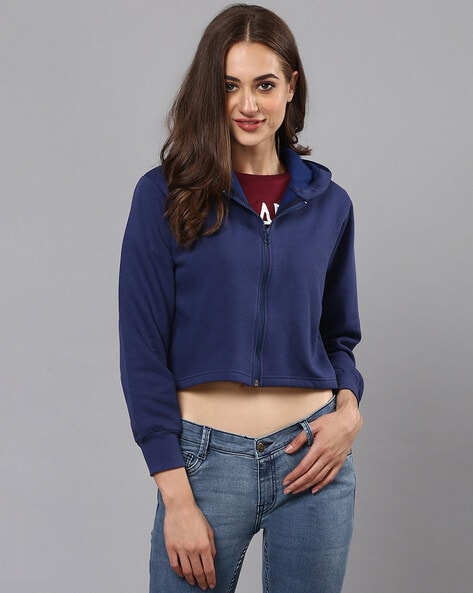 Buy Blue Sweatshirt & Hoodies for Women by Campus Sutra Online