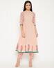Floral Print A-line Kurta Set Floral Print A-line Kurta Set