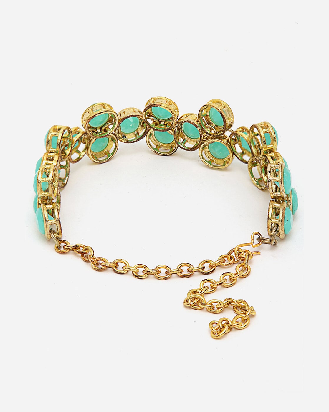 Filigree Bangle Bracelet Vintage Persian Arabic UAE Dubai Cannetille 750  18K Solid Gold Natural Turquoise Bangle Bracelet Exoticgold - Etsy