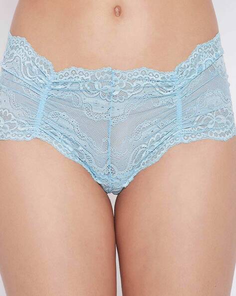 wholesale store online NWT La Perla Lapis Lace Blue Lace Sheer Bra Panty  Set 36C XL