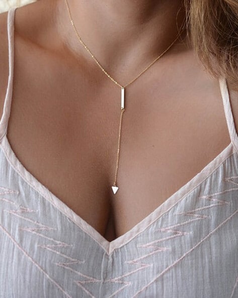 Buy Gold-Toned Necklaces & Pendants for Women by VEMBLEY Online