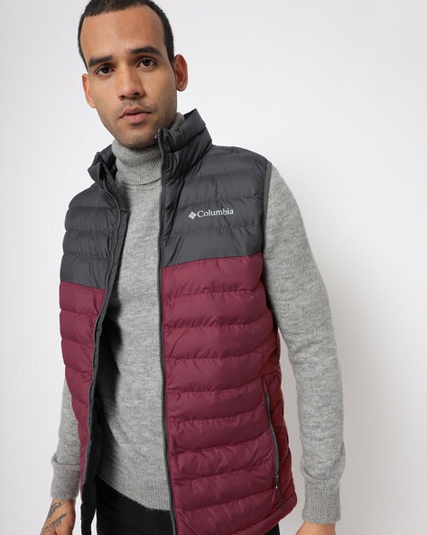 columbia jacket maroon