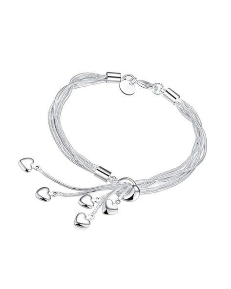 Peora Jolly Charms 925 Sterling Silver Plated Charm Bracelet for Girls   Women  Amazonin Fashion
