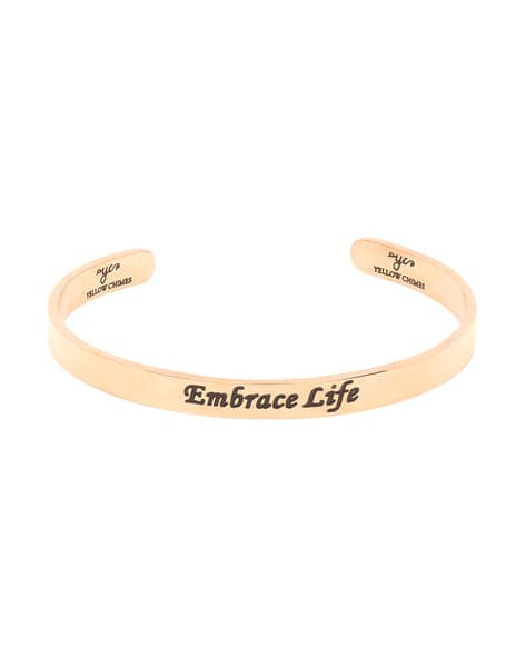 Buy Rose Gold Bracelets Bangles for Women by Yellow Chimes