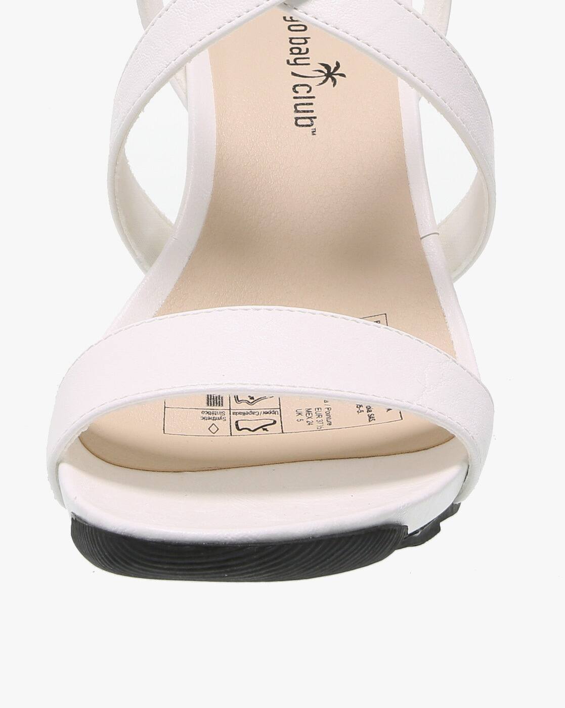 Buy White Heeled Sandals for Women by MONTEGO BAY CLUB by Payless