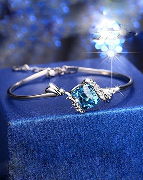 Blue Topaz And Aquamarine Bracelet By Artique Boutique |  notonthehighstreet.com