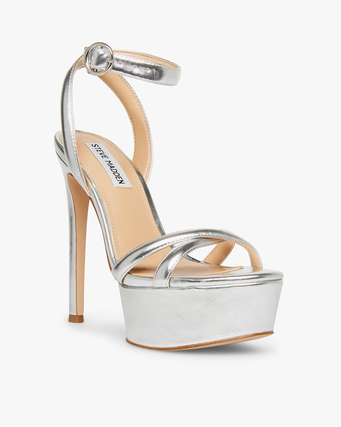My Delicious Ruby Silver Glitter Platform Heels Size 6.5 | Platform heels,  Heels, Silver platform heels