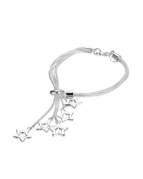 Buy Silver-Toned Bracelets Bangles for Women by Yellow Chimes