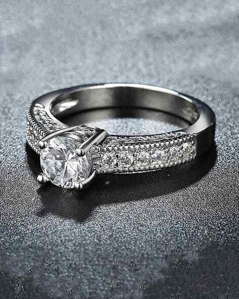 Swarovski platinum discount ring