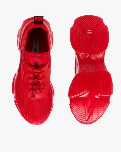 Steve madden 2025 red sneakers