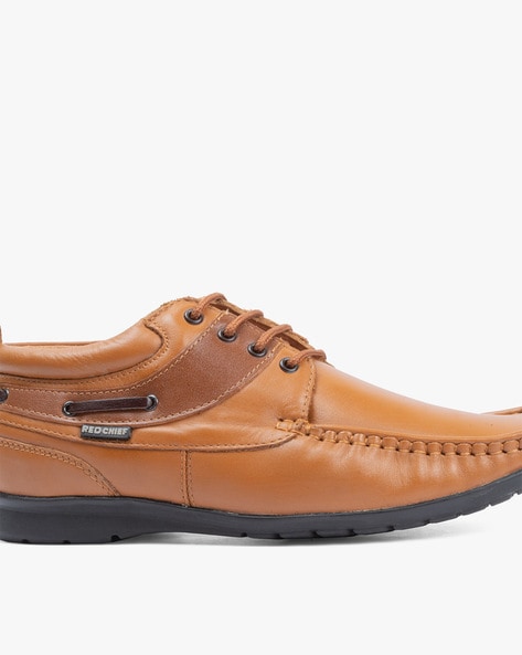 red chief tan derby boots