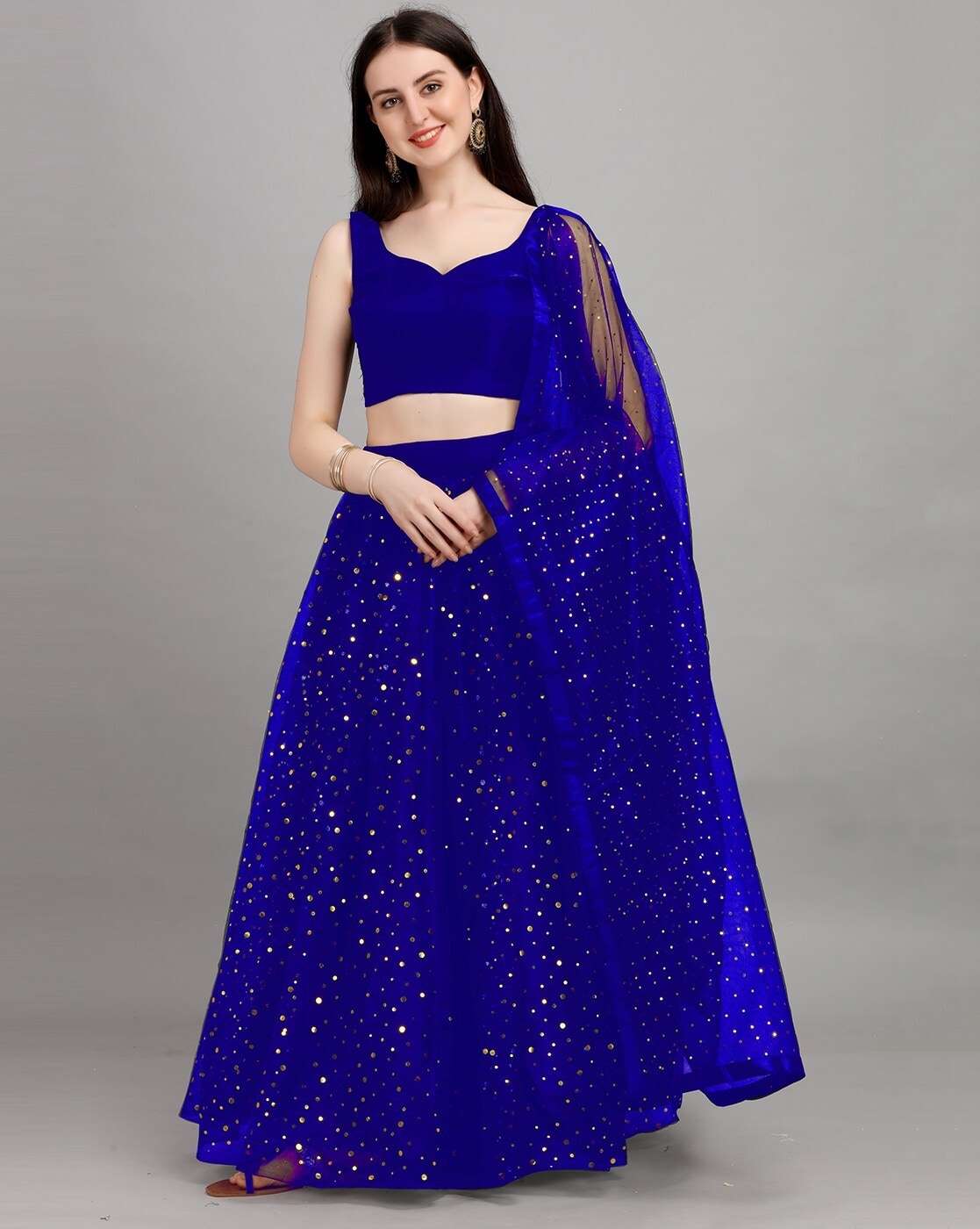 Blue Lehenga Set. – Shyam Narayan Prasad