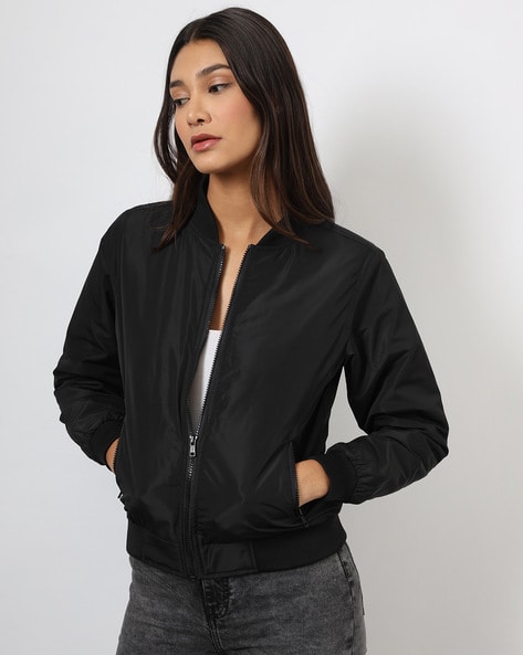 Buy Black Jackets & Coats for Women by Campus Sutra Online | Ajio.com