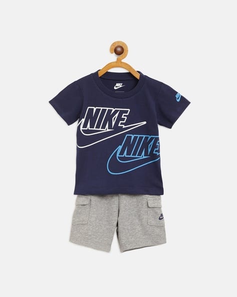 Grey \u0026 Navy Sets for Infants by NIKE 