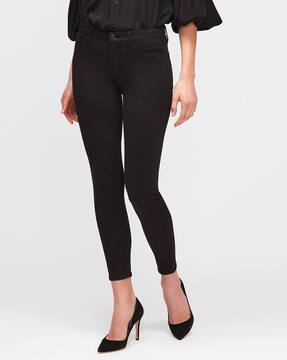Mankind HW Cropped Sateen Skinny Jeans 