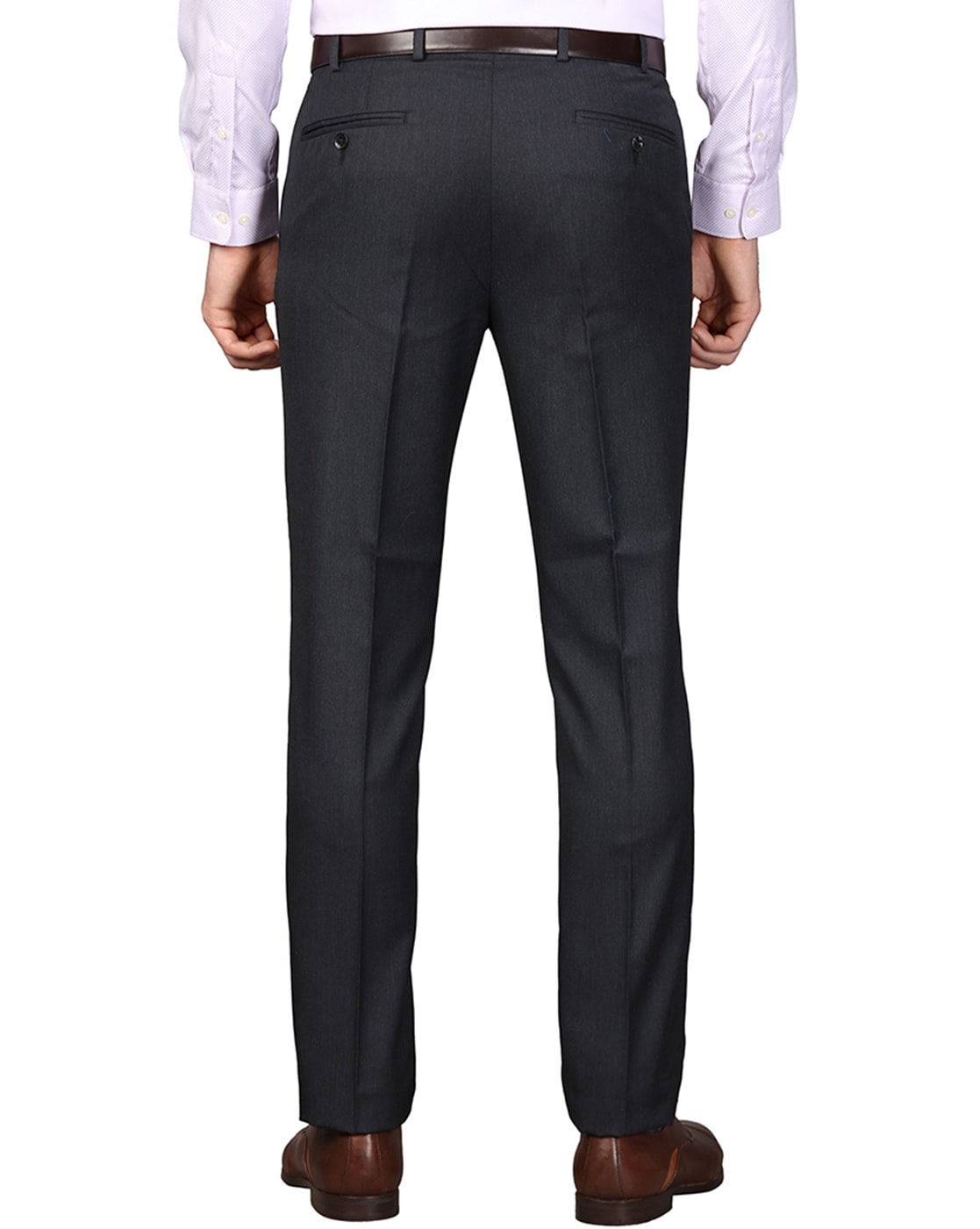 Buy Next Look Mens Relaxed Fit Formal Trousers SMTX00015K8Black30W x  34L at Amazonin