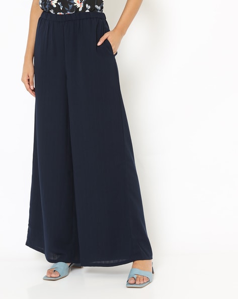 Buy Blue Trousers & Pants for Women by MISS CHASE Online | Ajio.com