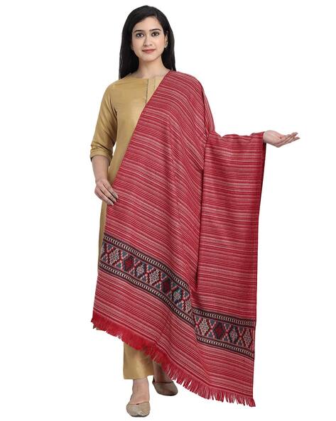 Kashmir Embroidered Woolen Shawl Price in India