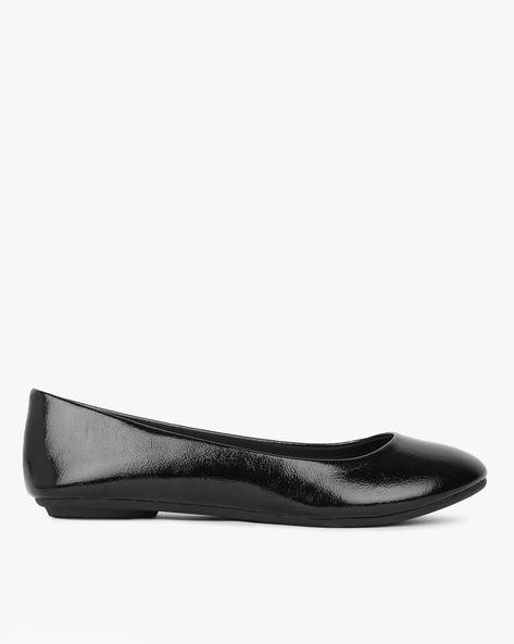soft black flat shoes