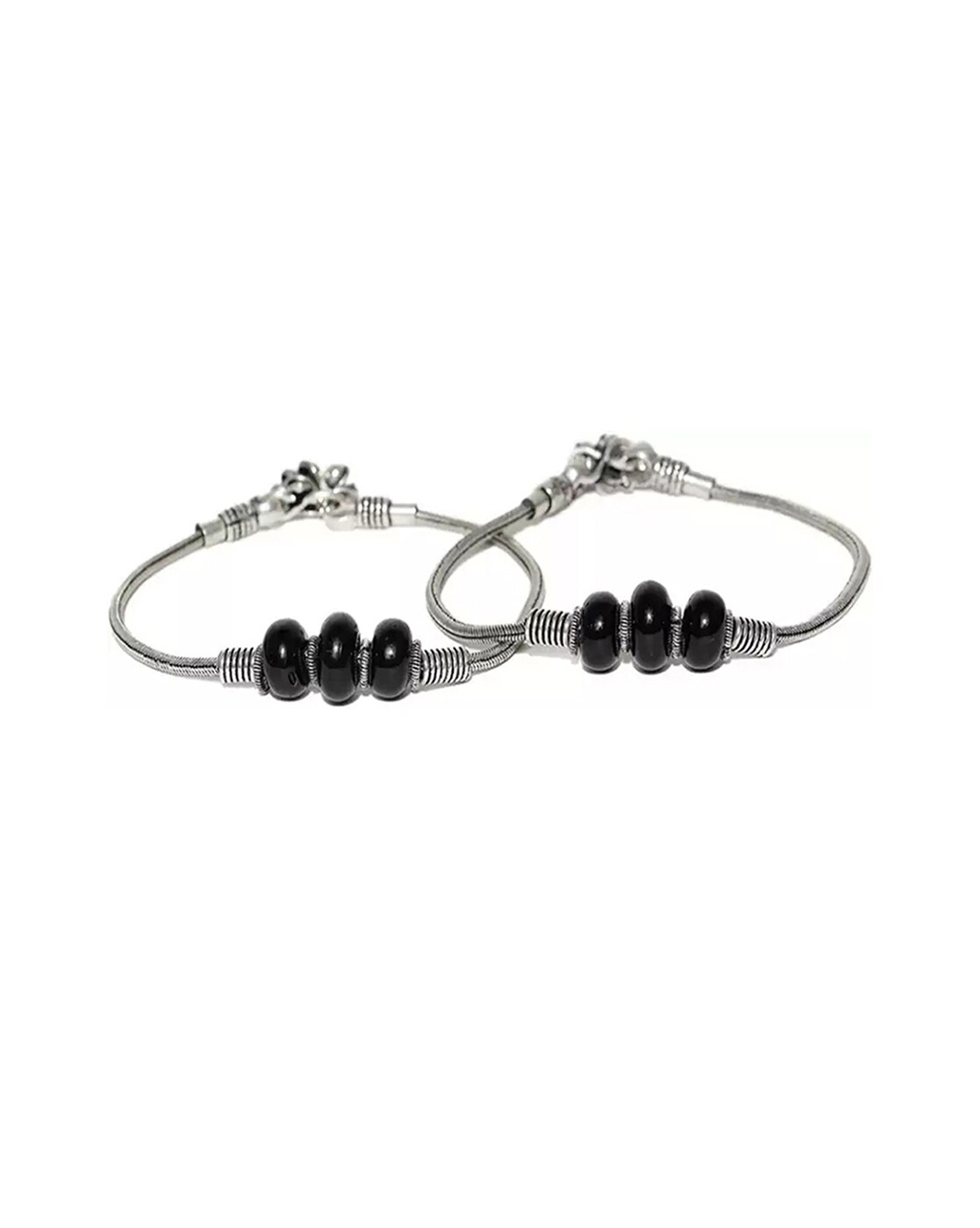 Buy Silver-Toned & Black TraditionalJewellery for Women by Yellow Chimes  Online