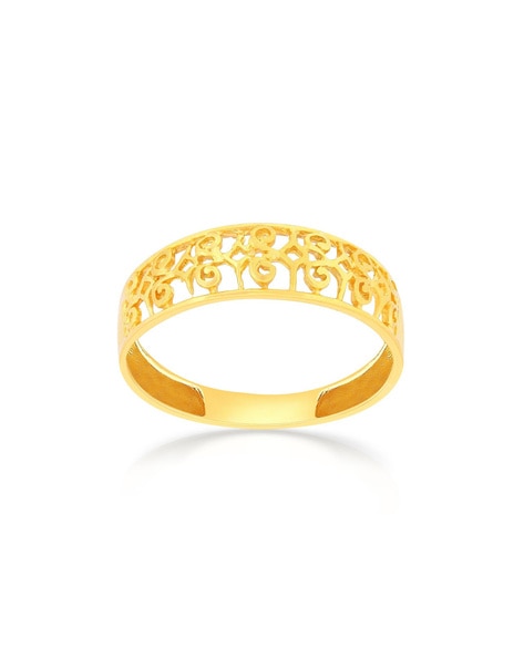 Gold Plated Geometric Design Finger Ring