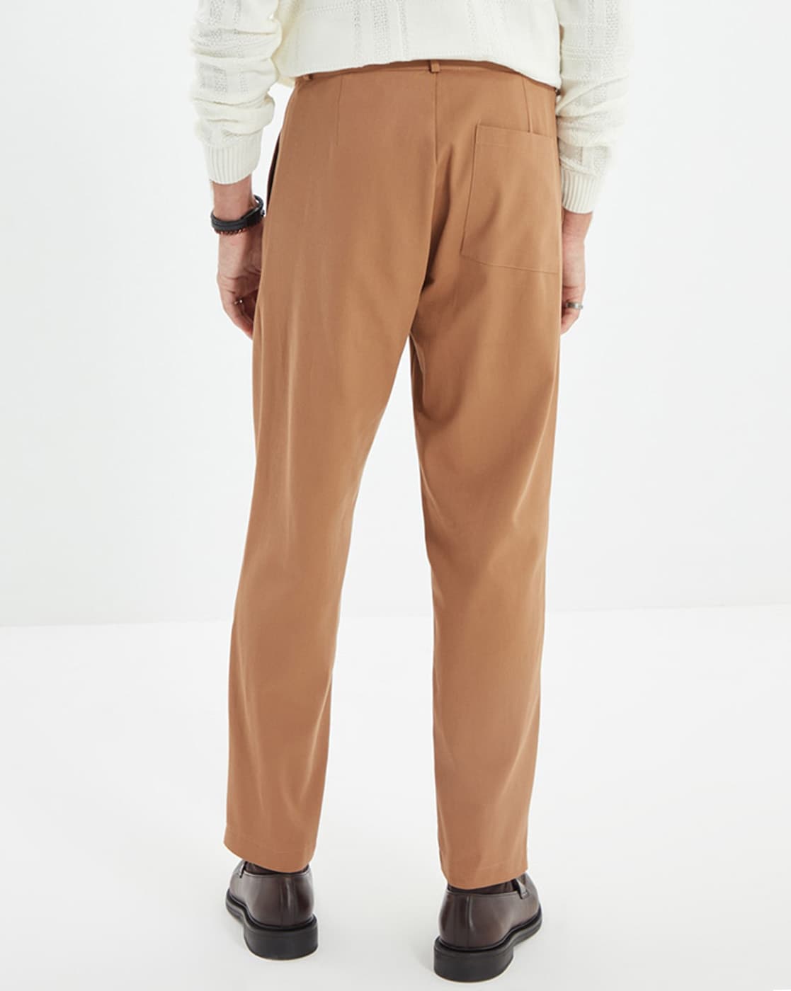 AURALEE Pleated Camel-flannel Trousers in Brown for Men | Lyst