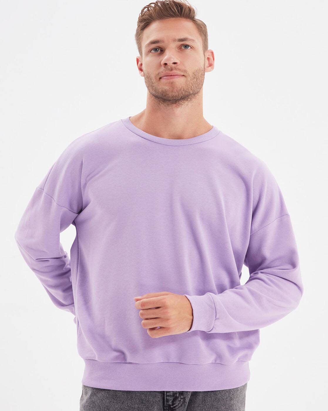Lilac mens sweatshirt Clearance