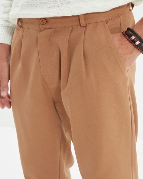 Ivory and Camel Trousers