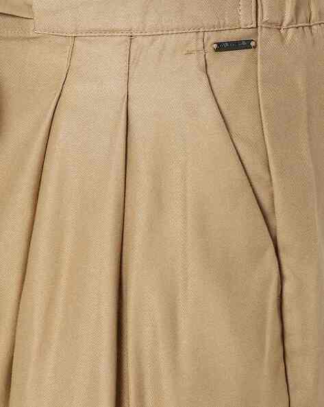 Men Khaki Formal Pant Men Party Wear Emerald Dress Pants  SAINLY