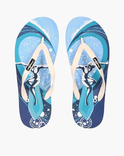 Freetoes Surfer Print Flip-Flops