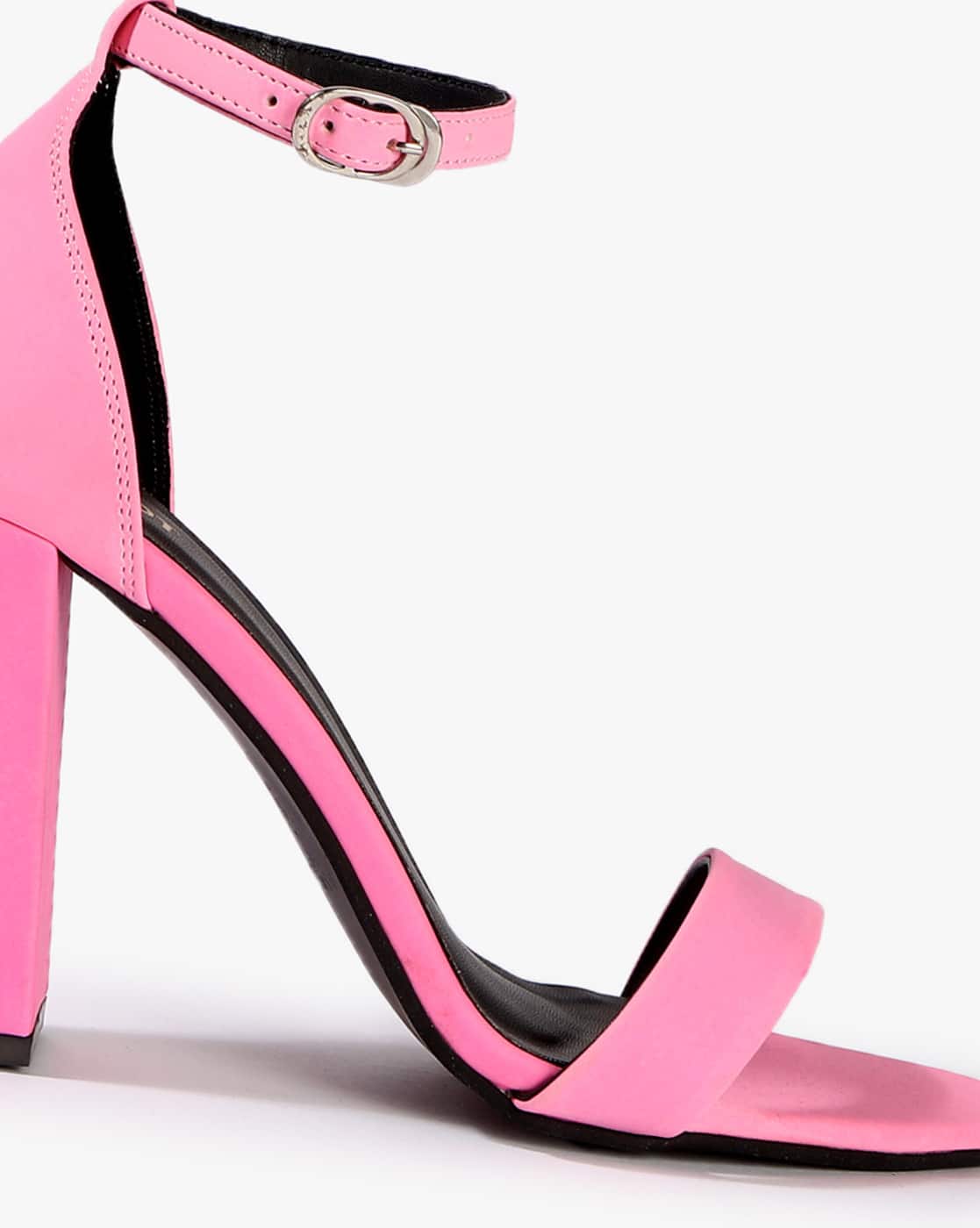Buy Pink Heeled Sandals for Women by 