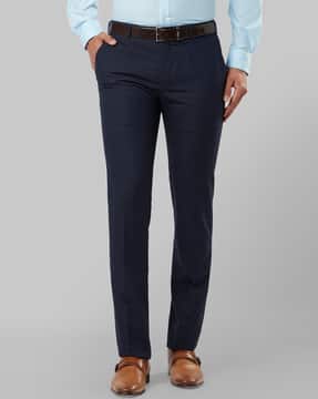 Buy Blue Trousers \u0026 Pants for Men by 