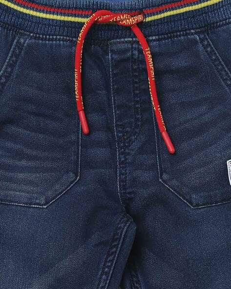 Mid-Wash Mid-Rise 3-Pocket Jogger Jeans view 3