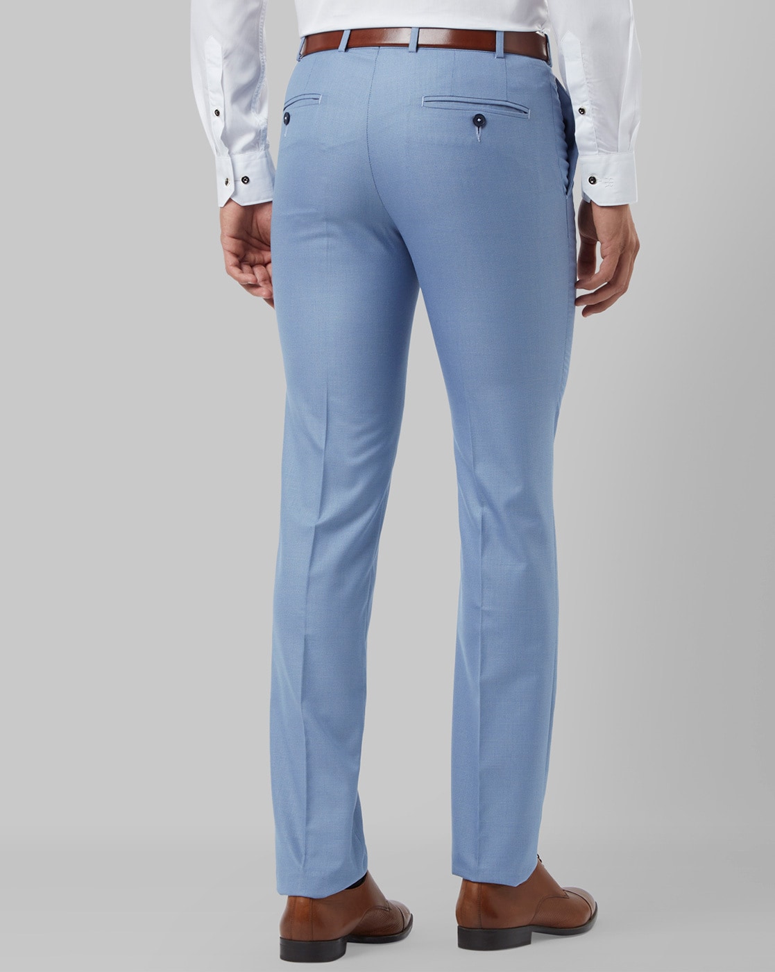 Buy Raymond Men Brown Slim Fit Solid Formal Trousers - Trousers for Men  9636593 | Myntra