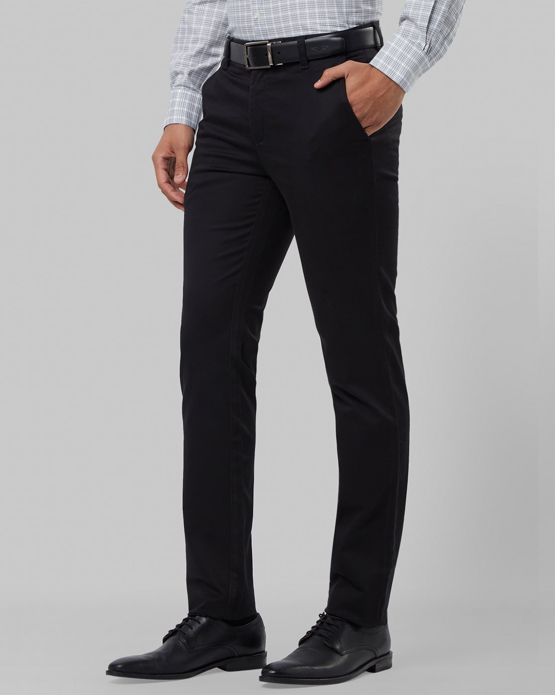 Buy Raymond Mens Slim Fit Casual Trousers RCTL00423O8Dark Brown96 at  Amazonin