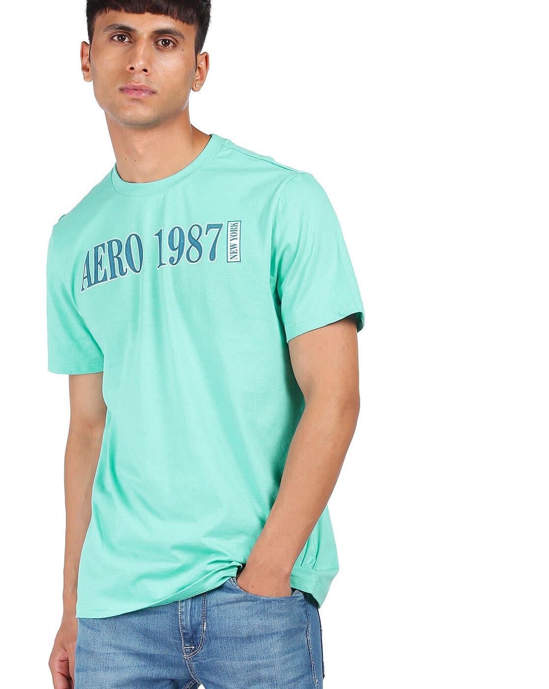 Buy Turquoise Tshirts for Men by 