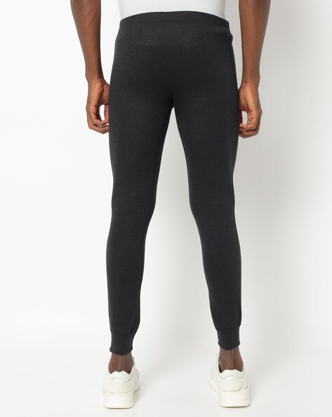 Ribbed Thermal Leggings with Elasticated Waist