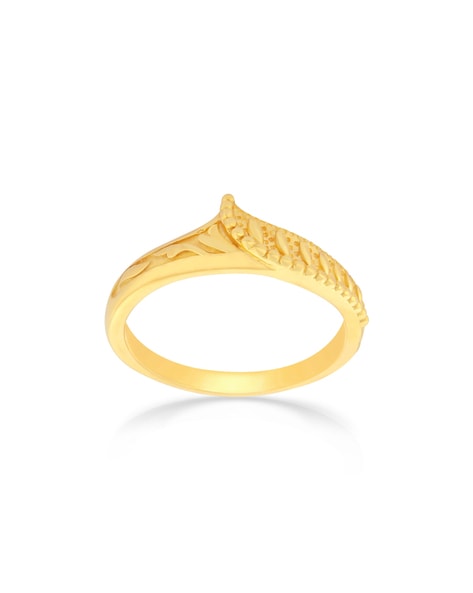 14K Yellow Gold Criss Cross Diamond Promise Ring | Barkev's