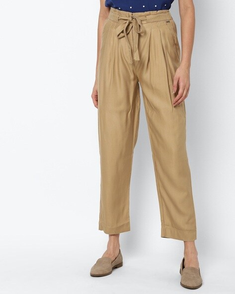 Buy Gold Trousers & Pants for Women by Power Sutra Online