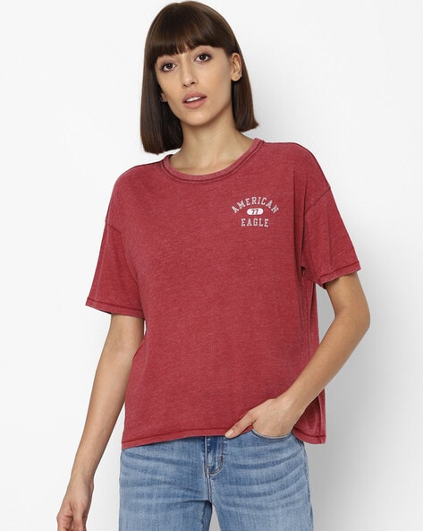 Burgundy t hotsell shirt womens