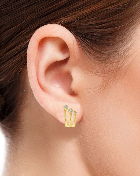Manufacturer of 22k gold diamond earring for women | Jewelxy - 177751