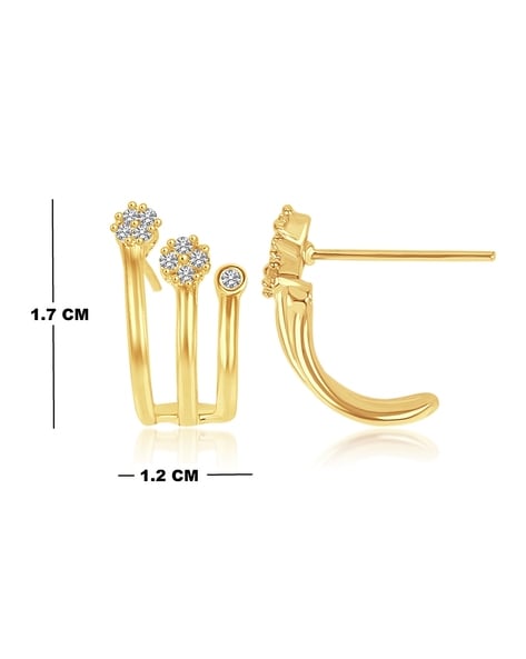 Senco Gold Women Gold & Diamonds Clasp Of Nature Diamond Earrings :  Amazon.in: Fashion