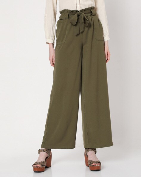 VERO MODA Trousers and Pants  Buy VERO MODA Women Solid Beige Pant Online   Nykaa Fashion