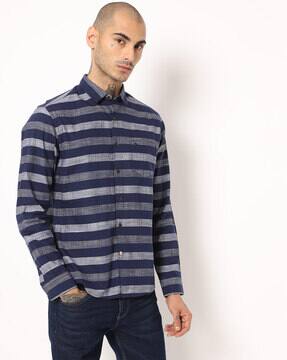 urban premium slub cotton casual shirt for men