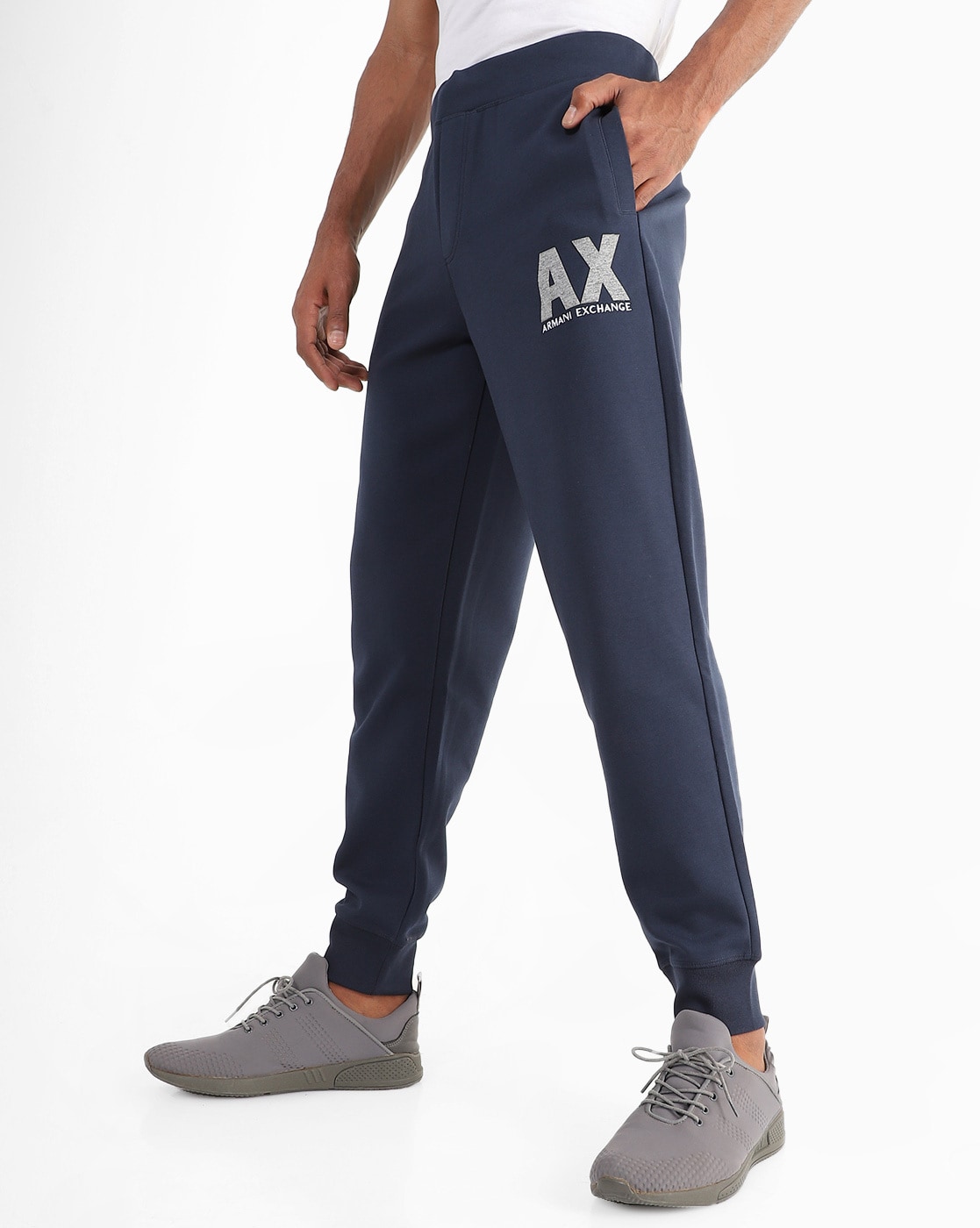 Buy Navy Track Pants for Men by ARMANI EXCHANGE Online 
